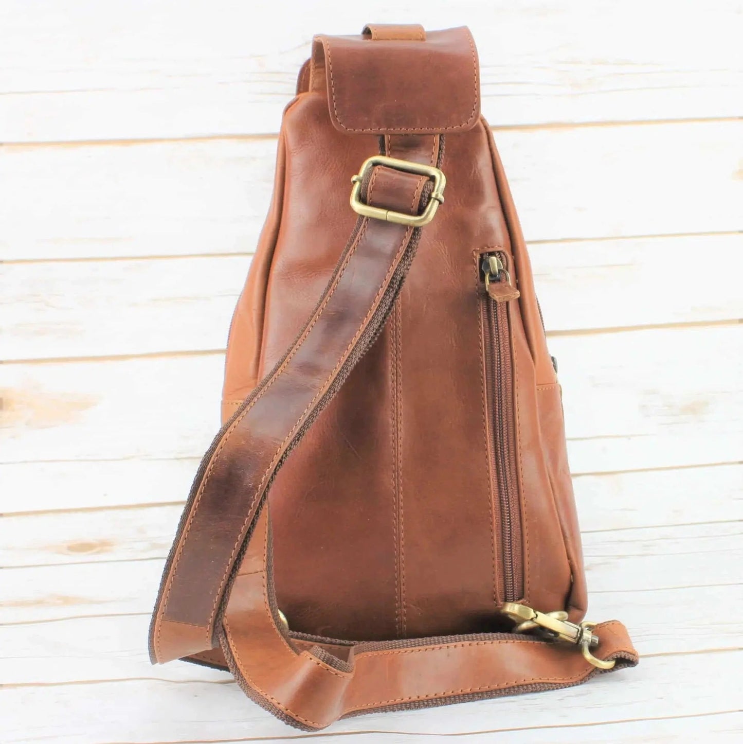 Premium Handcrafted Leather Sling Bag | Backpack | Crossbody Messenger Bag Boutique of Leathers/Open Road