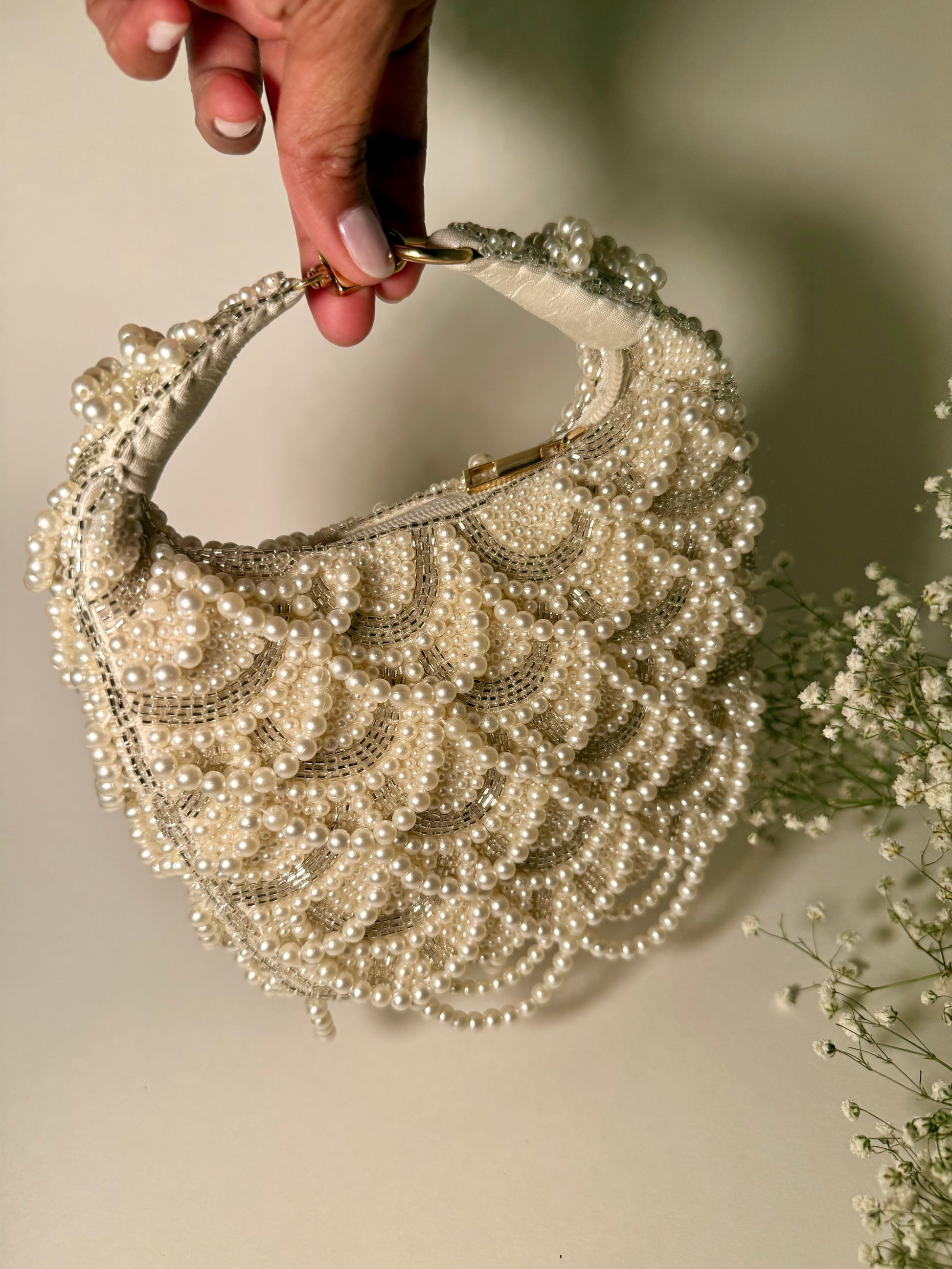 The Mystic Pearl Clutch - Velora Luxury Fashion
