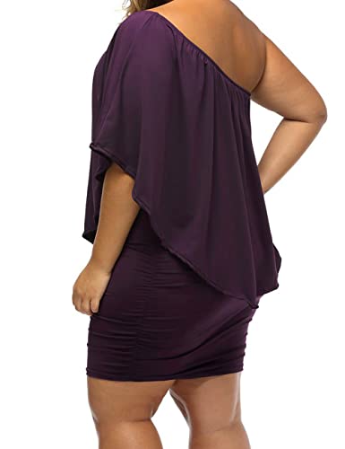 ADEWEL Women's Sexy Off Shoulder Multiple Dress Layered Party Cocktail Mini Dresses - Velora Luxury Fashion