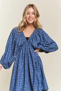 ADORA Batwing Sleeves Floral Dress - Velora Luxury Fashion