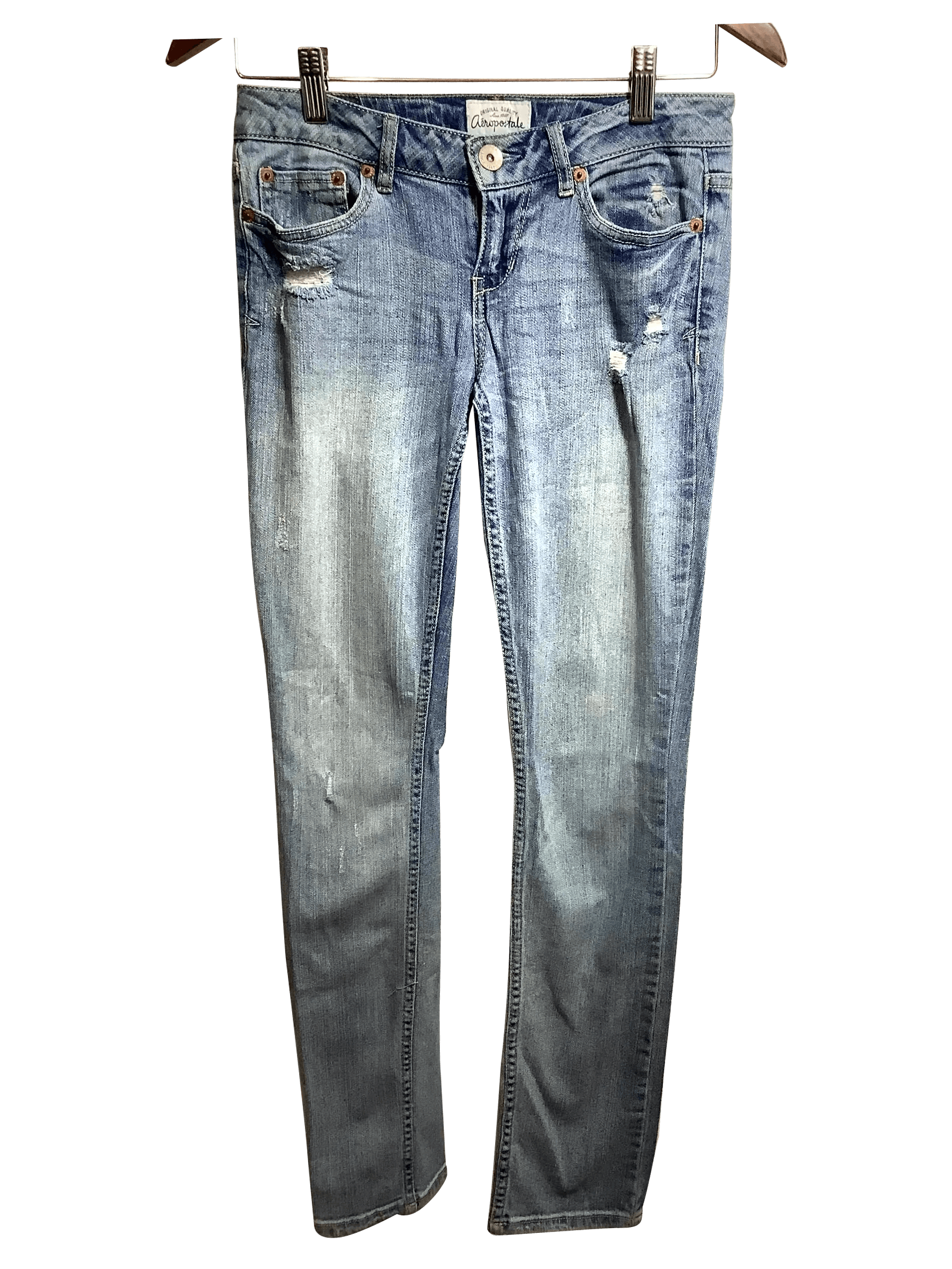 AEROPOSTALE Regular fit Straight-legged Jean in Blue - 2 - Velora