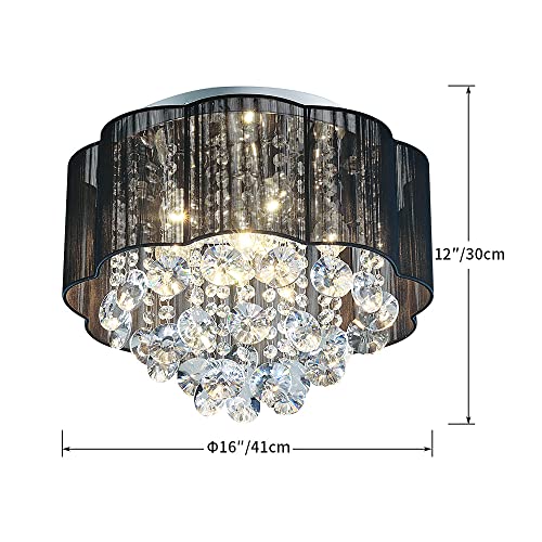 AGV LIGHTING 20102 Crystal Ceiling Light Fixture - Velora Luxury Fashion