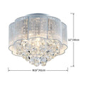 AGV LIGHTING 20102 Crystal Ceiling Light Fixture - Velora Luxury Fashion