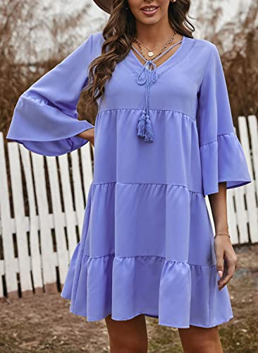 AILUNSNIKA Women Long Sleeve Mini Dress - Velora Luxury Fashion