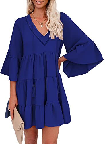 AILUNSNIKA Women Long Sleeve Mini Dress - Velora Luxury Fashion