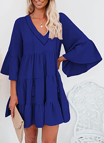 AILUNSNIKA Women Long Sleeve Mini Dress - Velora Luxury Fashion