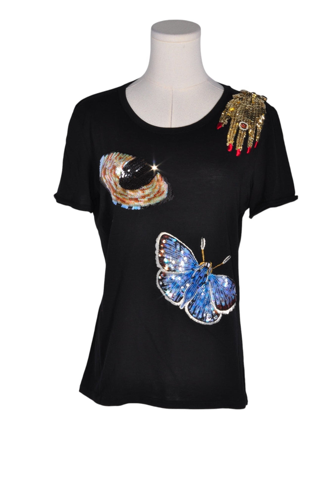ALEXANDER MCQUEEN Women T-Shirts Regular fit in Black - 42 - Velora Luxury Fashion
