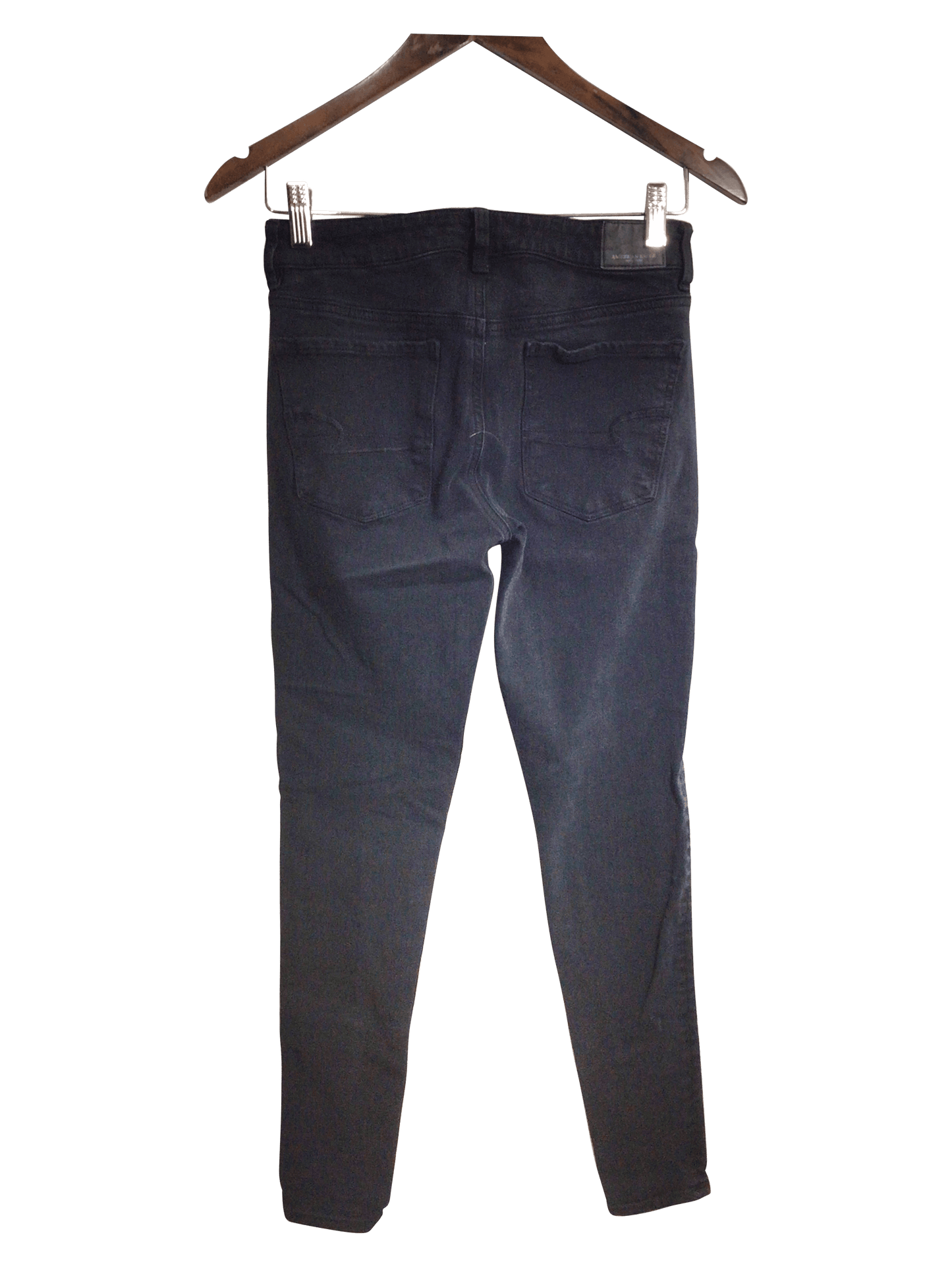 AMERICAN EAGLE Women Straight-Legged Jeans Regular fit in Black - 2 - Velora Luxury Fashion