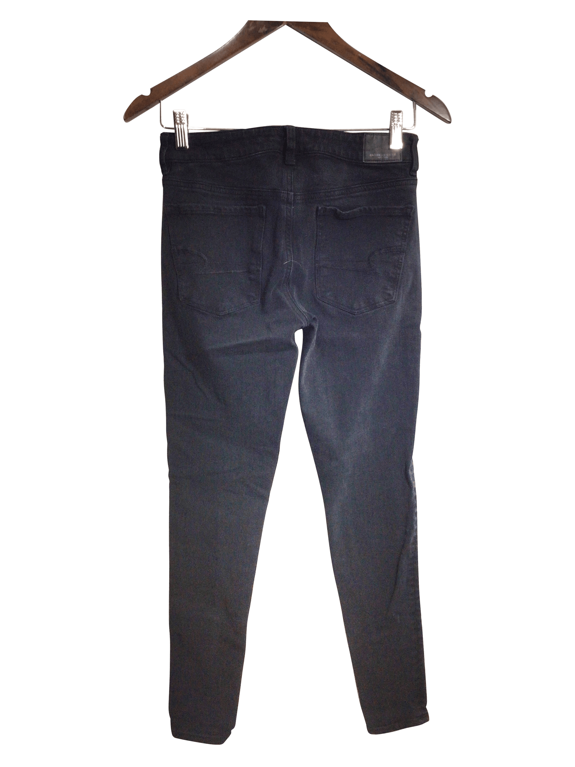 AMERICAN EAGLE Women Straight-Legged Jeans Regular fit in Black - 2 - Velora Luxury Fashion