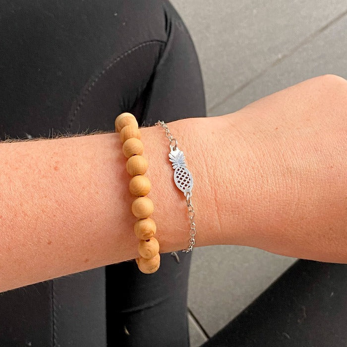 ANANAS | Bracelet en acier inoxydable - Velora Luxury Fashion