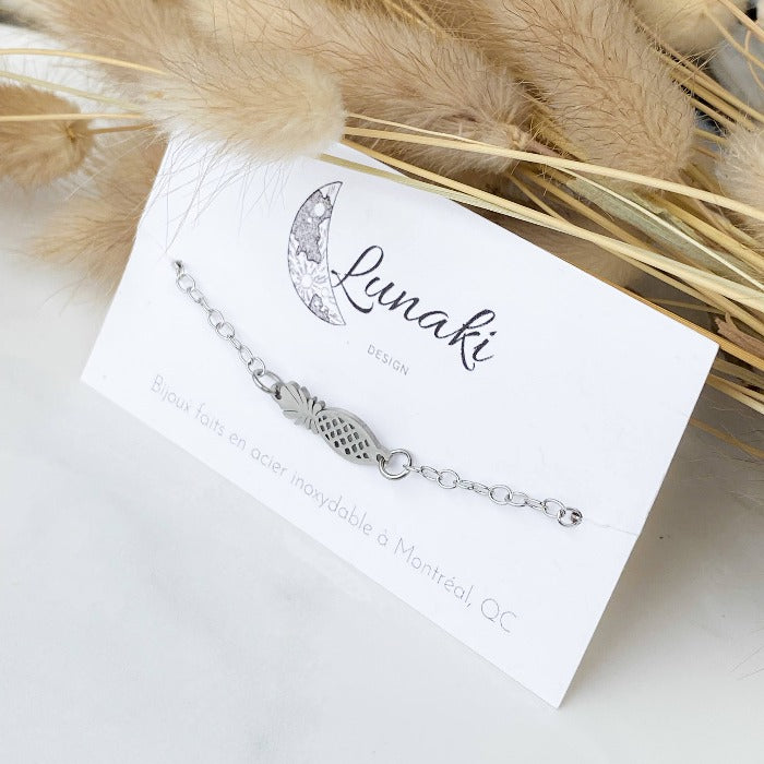 ANANAS | Bracelet en acier inoxydable - Velora Luxury Fashion