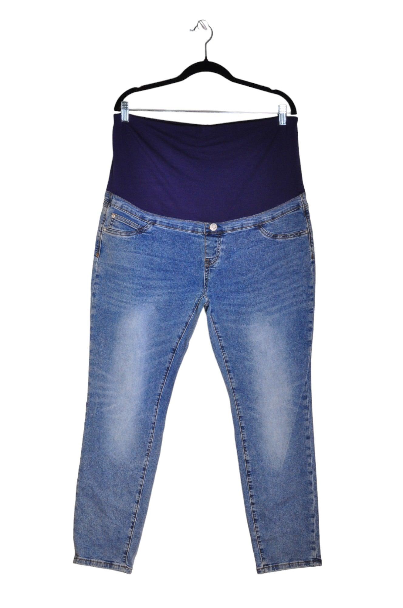 ANGELS MATERNITY Women Straight-Legged Jeans Regular fit in Blue - XL, XXL - Velora Luxury Fashion