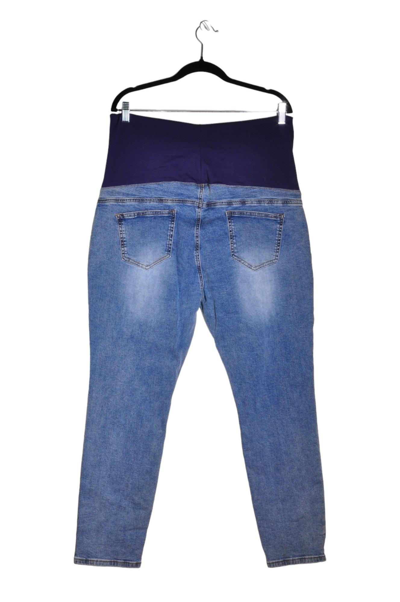 ANGELS MATERNITY Women Straight-Legged Jeans Regular fit in Blue - XL, XXL - Velora Luxury Fashion