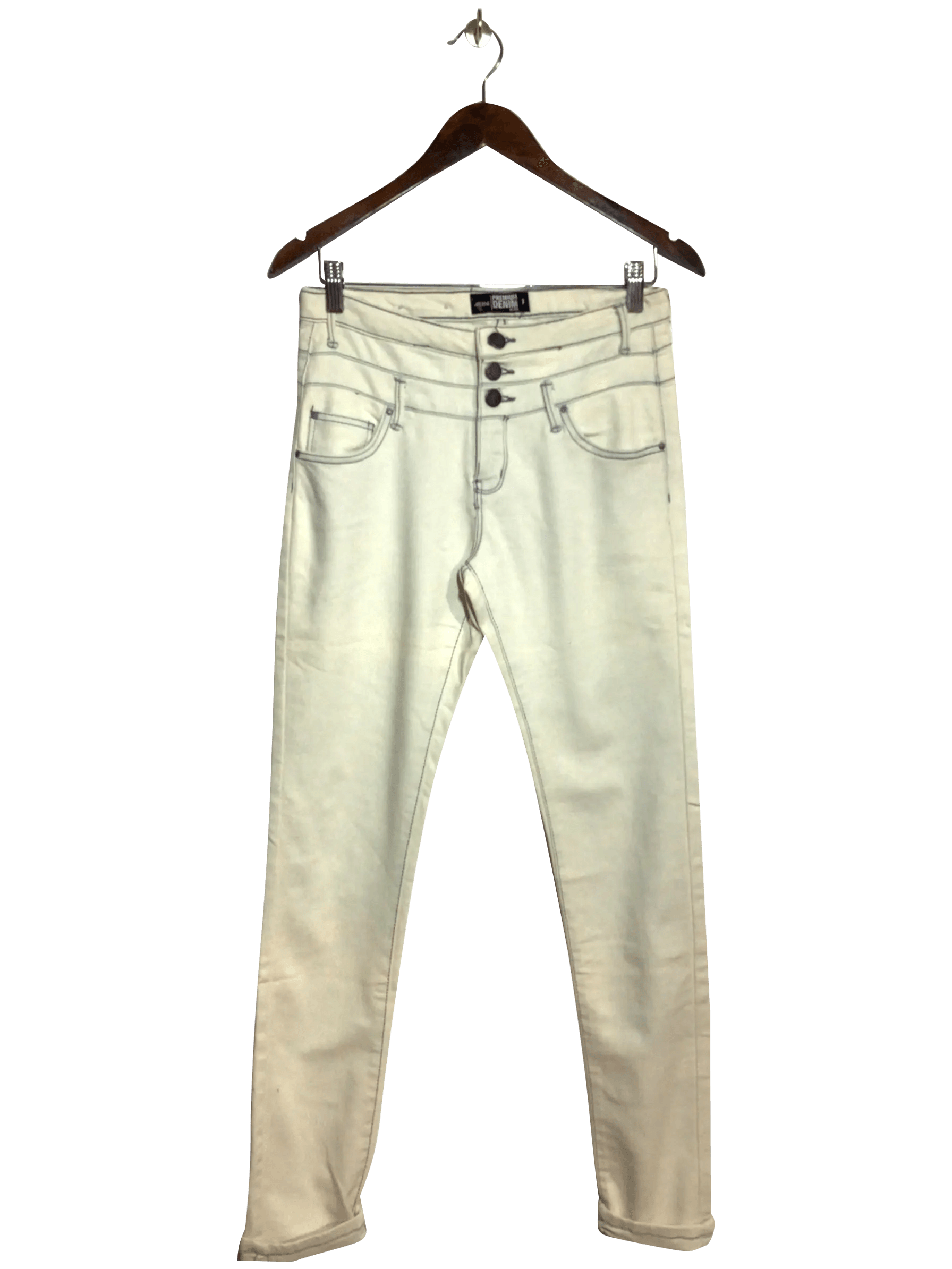 ARDENE Regular fit Straight-legged Jean in White - 7 - Velora