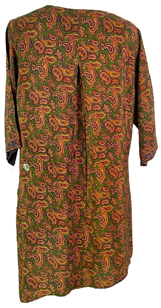 PRC6529 Avatar Pure Silk Self Pocket Tunic Dress - Velora