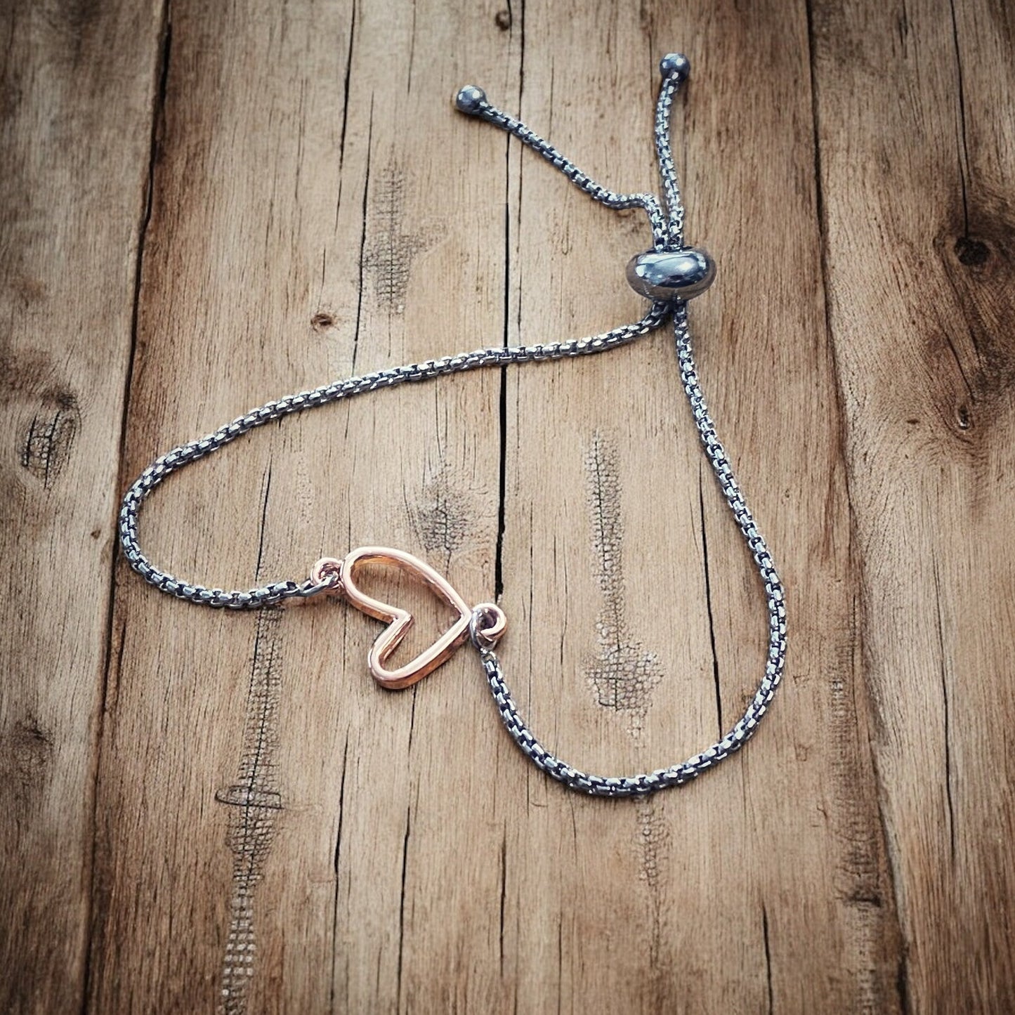 Adjustable Bracelet - Open Heart - Velora Luxury Fashion