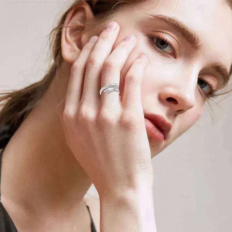 Adjustable Inspire Hand Open Ring - Velora
