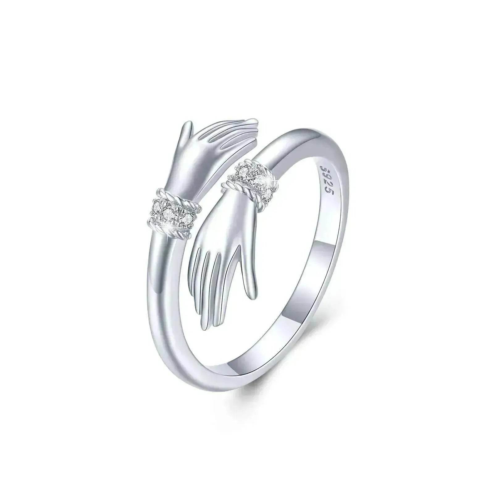 Adjustable Inspire Hand Open Ring - Velora