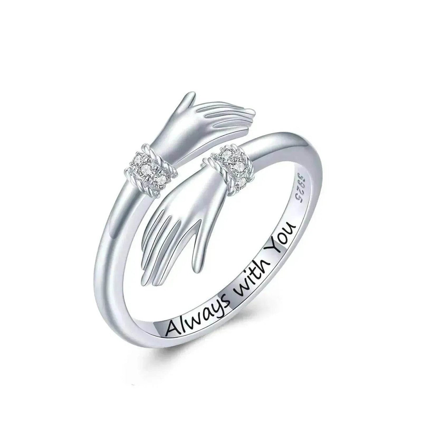 Adjustable Inspire Hand Open Ring - Velora
