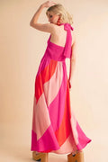 Aemi+Co Color Block Sleeveless Maxi Dress - Velora Luxury Fashion