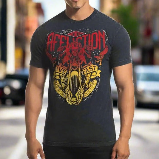 Affliction Men's Coastline Ride Short Sleeve Shirt - Velora Luxury Fashion