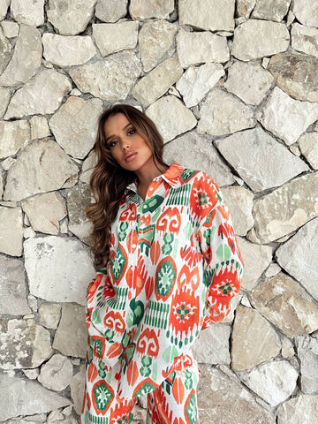 Afro Print Shirt & Trouser Co-ord set - Velora Luxury Fashion