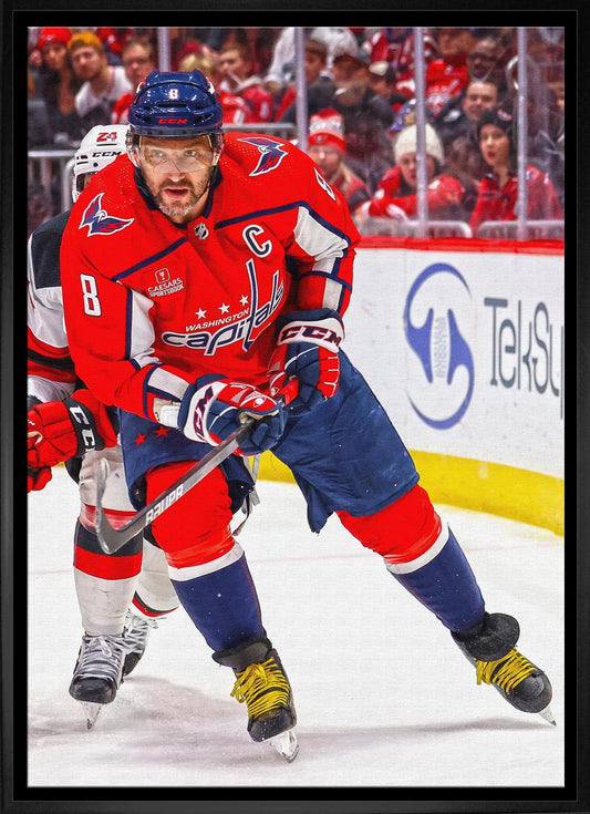 Alexander Ovechkin Framed 20x29 Canvas Capitals Action-V - Velora Luxury Fashion