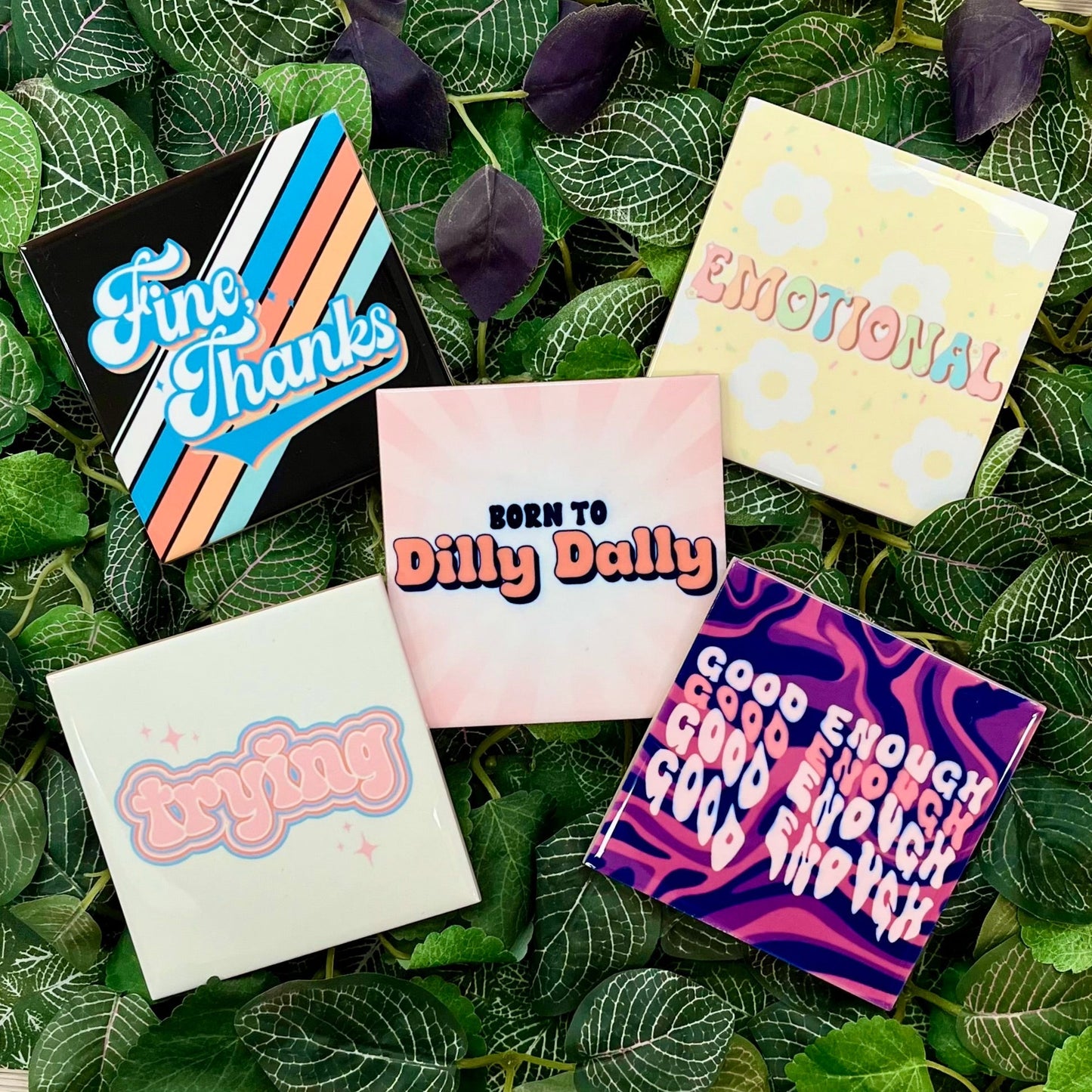 All the Feels Collection Coasters - Velora Luxury Fashion