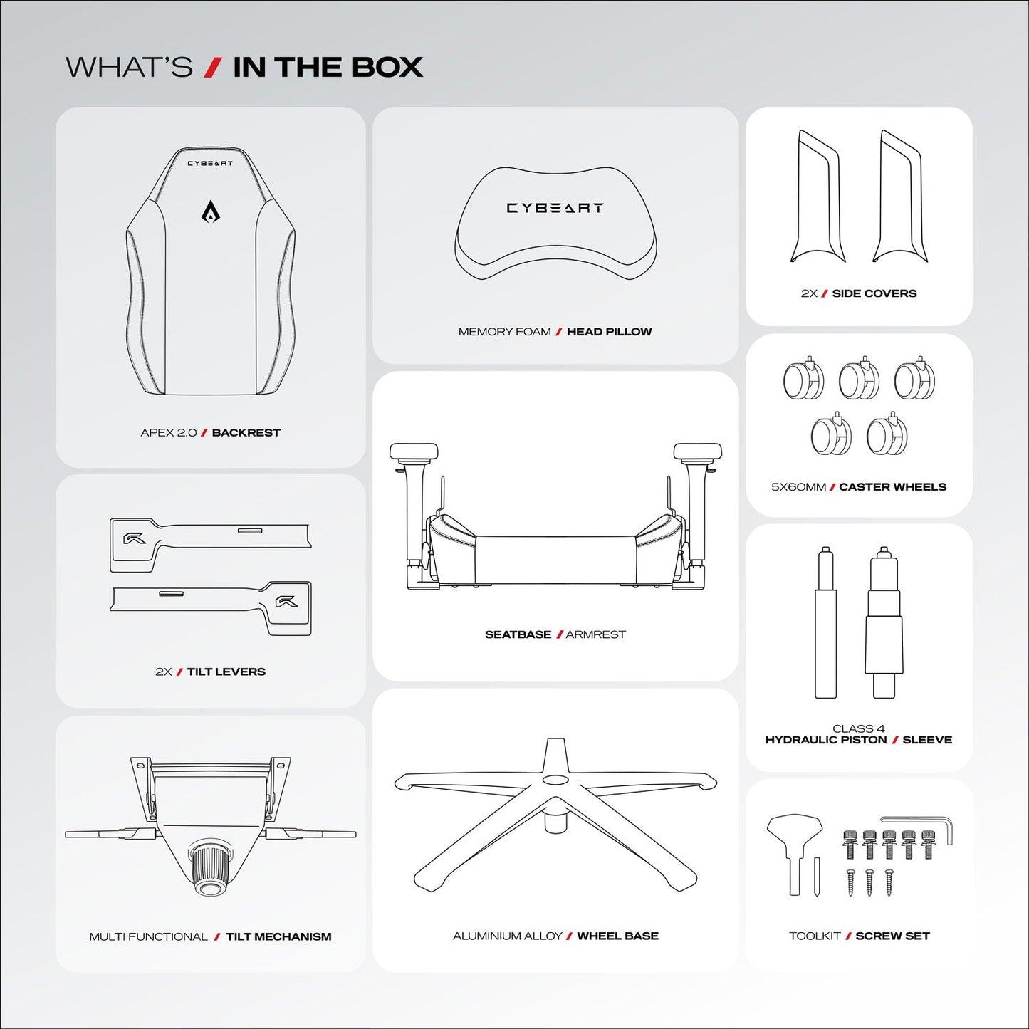 Apex Series - Arctic White Gaming Chair