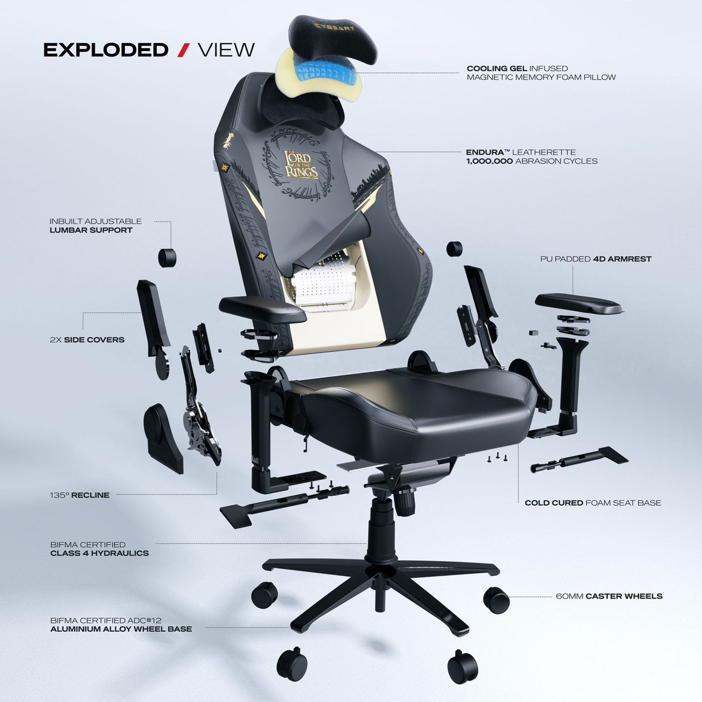 Lord of the Rings (Black Edition) Gaming Chair