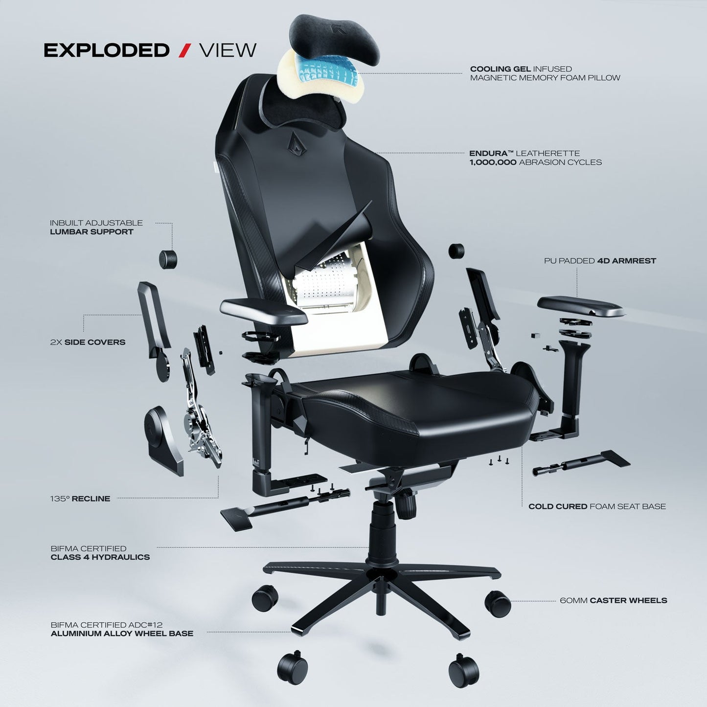 Apex Series - Ghost Edition Gaming Chair