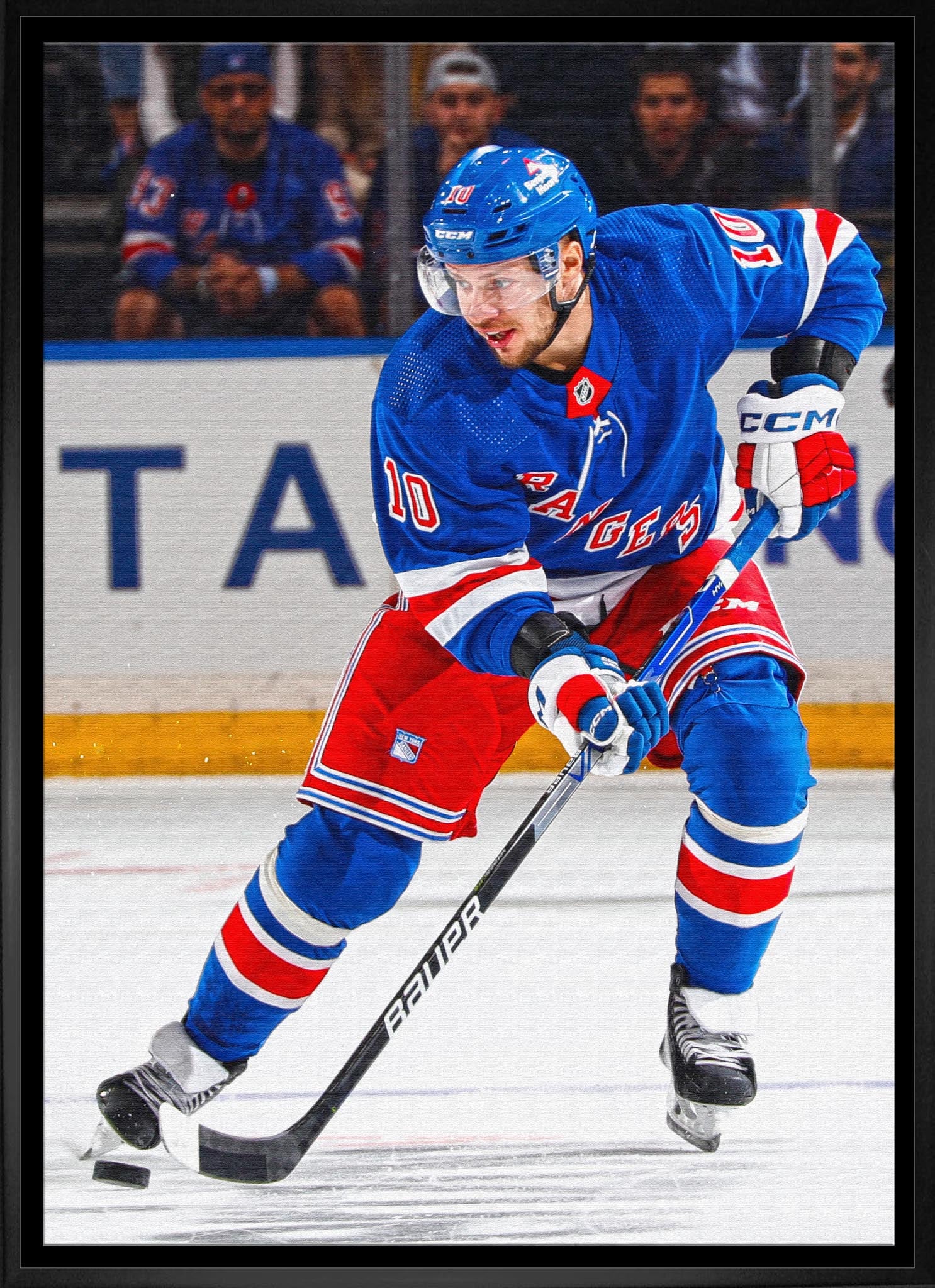 Artemi Panarin Framed 20x29 Canvas Rangers Action-V - Velora Luxury Fashion