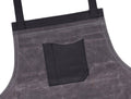 Arucas Leather Canvas Apron - Stress Grey - Velora Luxury Fashion