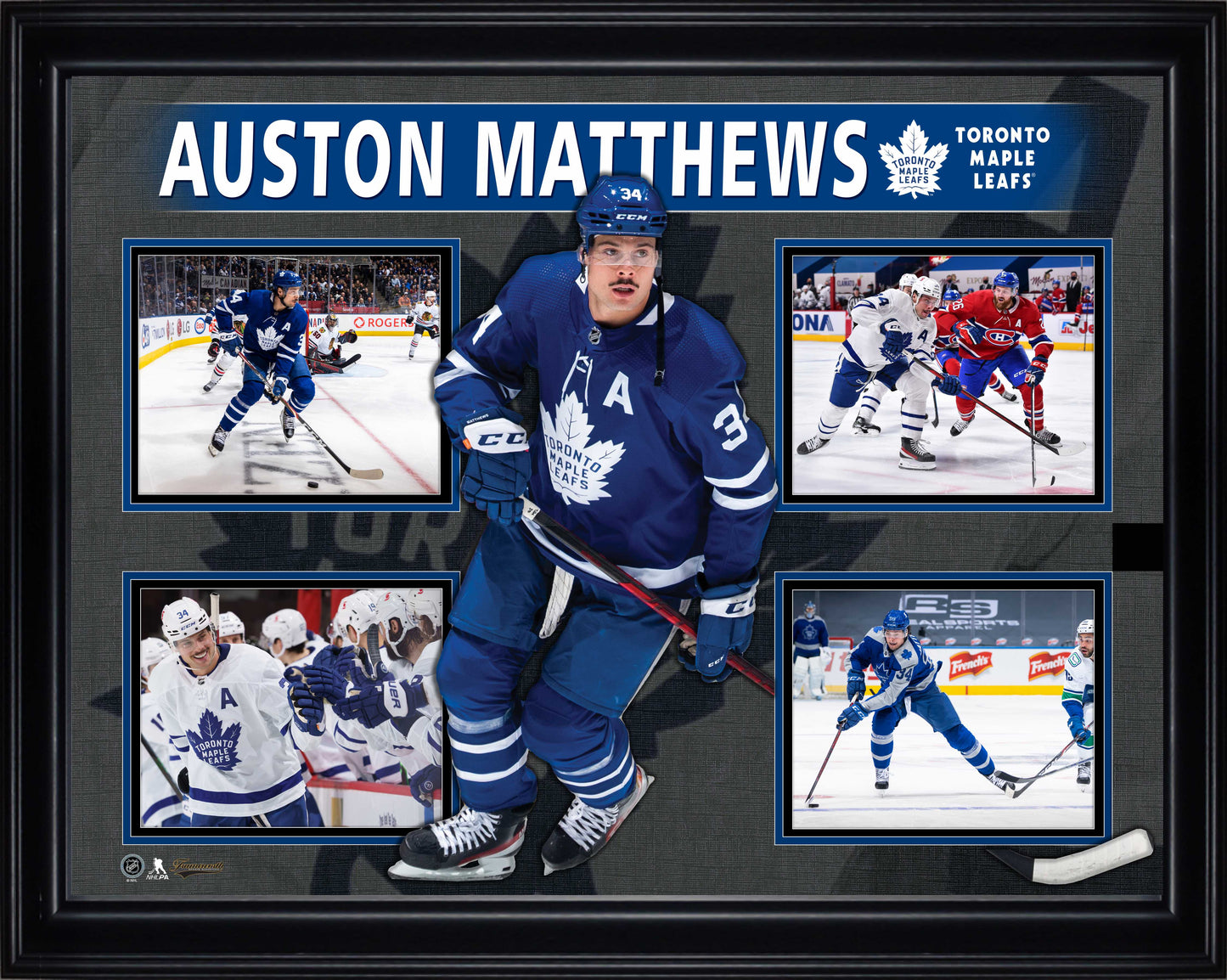 Auston Matthews Framed 4 Photo Collage - Velora Luxury Fashion