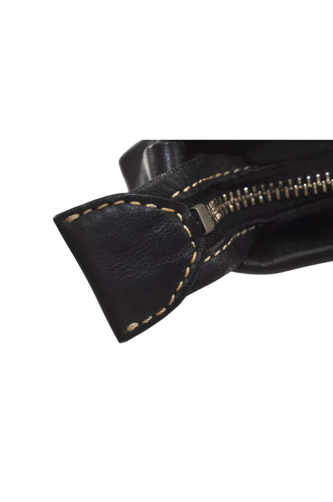 Authentic BURBERRY BLUE LABEL Hand Tote Bag Polyester Leather Black 7082L - Velora Luxury Fashion