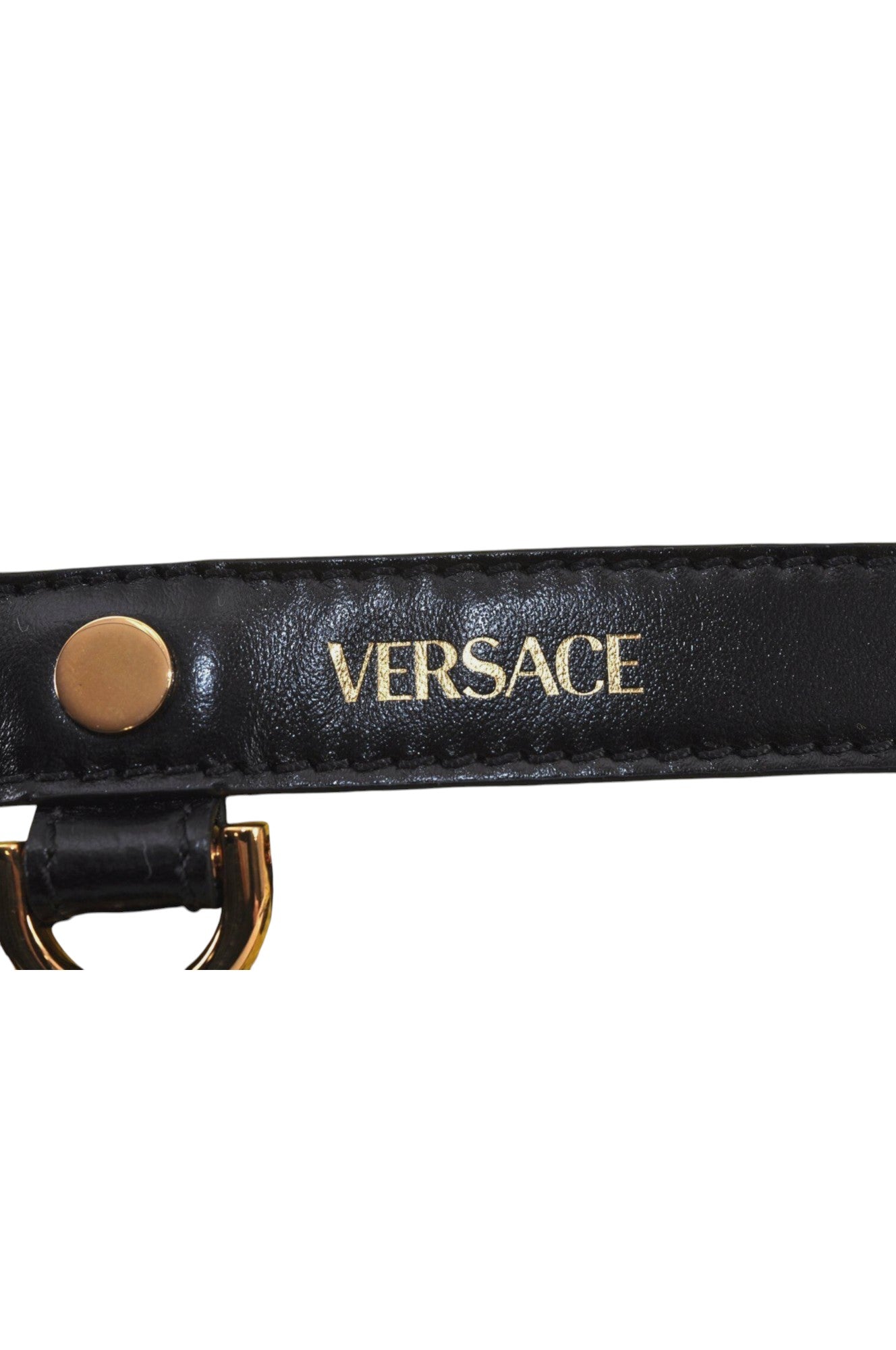 Authentic VERSACE La Greca Vintage Leather Pouch Purse Yellow Box Junk 7524L - Velora Luxury Fashion