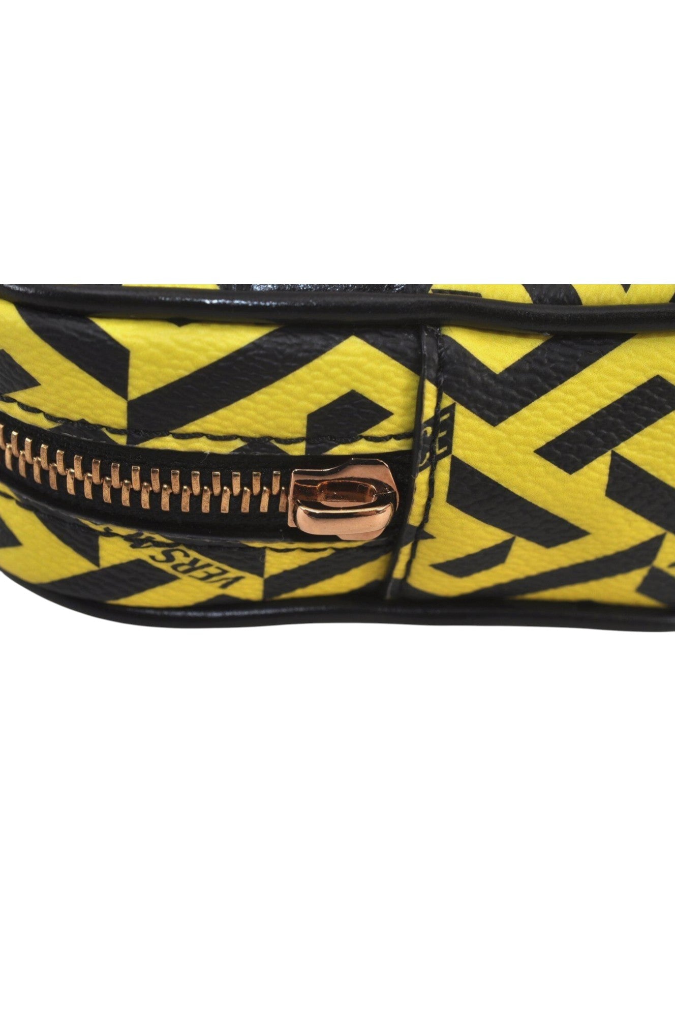 Authentic VERSACE La Greca Vintage Leather Pouch Purse Yellow Box Junk 7524L - Velora Luxury Fashion