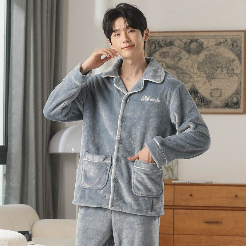 Autumn Pajamas – Flannel Trousers Sleepwear for Young Men EX-STOCK Canada
