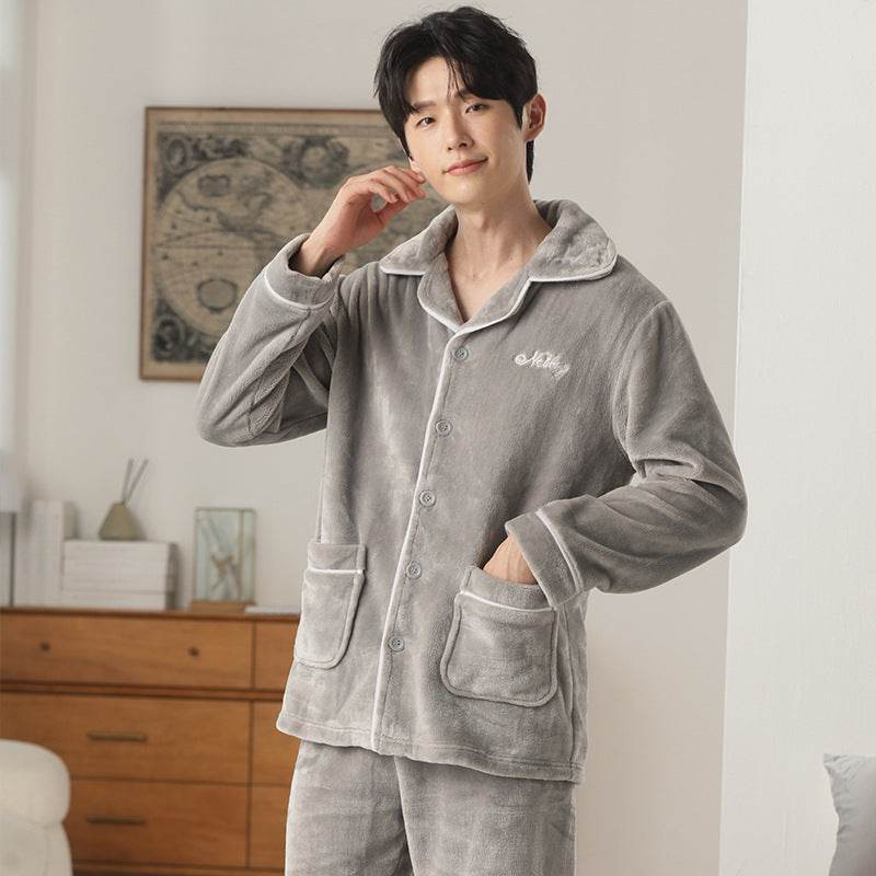 Autumn Pajamas – Flannel Trousers Sleepwear for Young Men EX-STOCK Canada