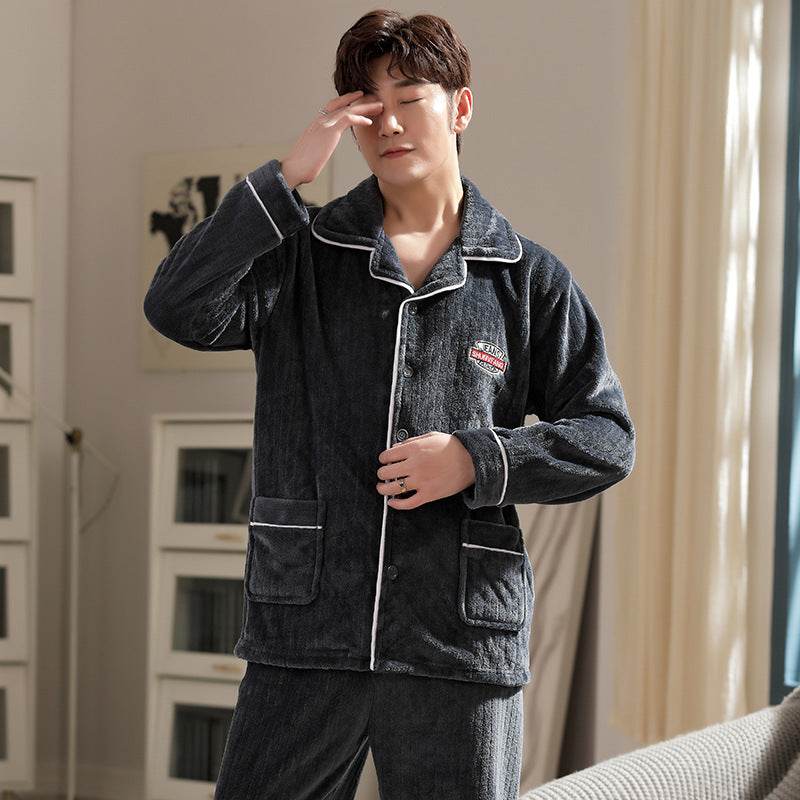 Autumn Pajamas – Flannel Trousers Sleepwear for Young Men EX-STOCK Canada