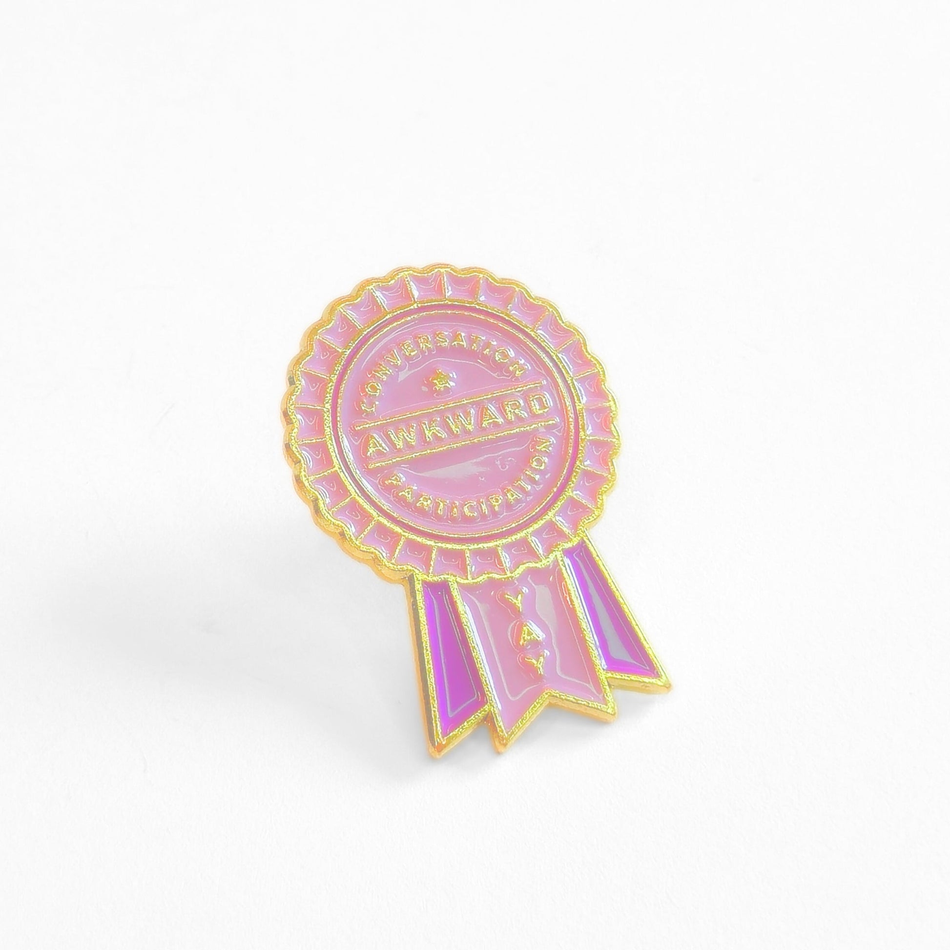 Awkward Conversation Participation (Award Ribbon) | Collectible Pin - Velora