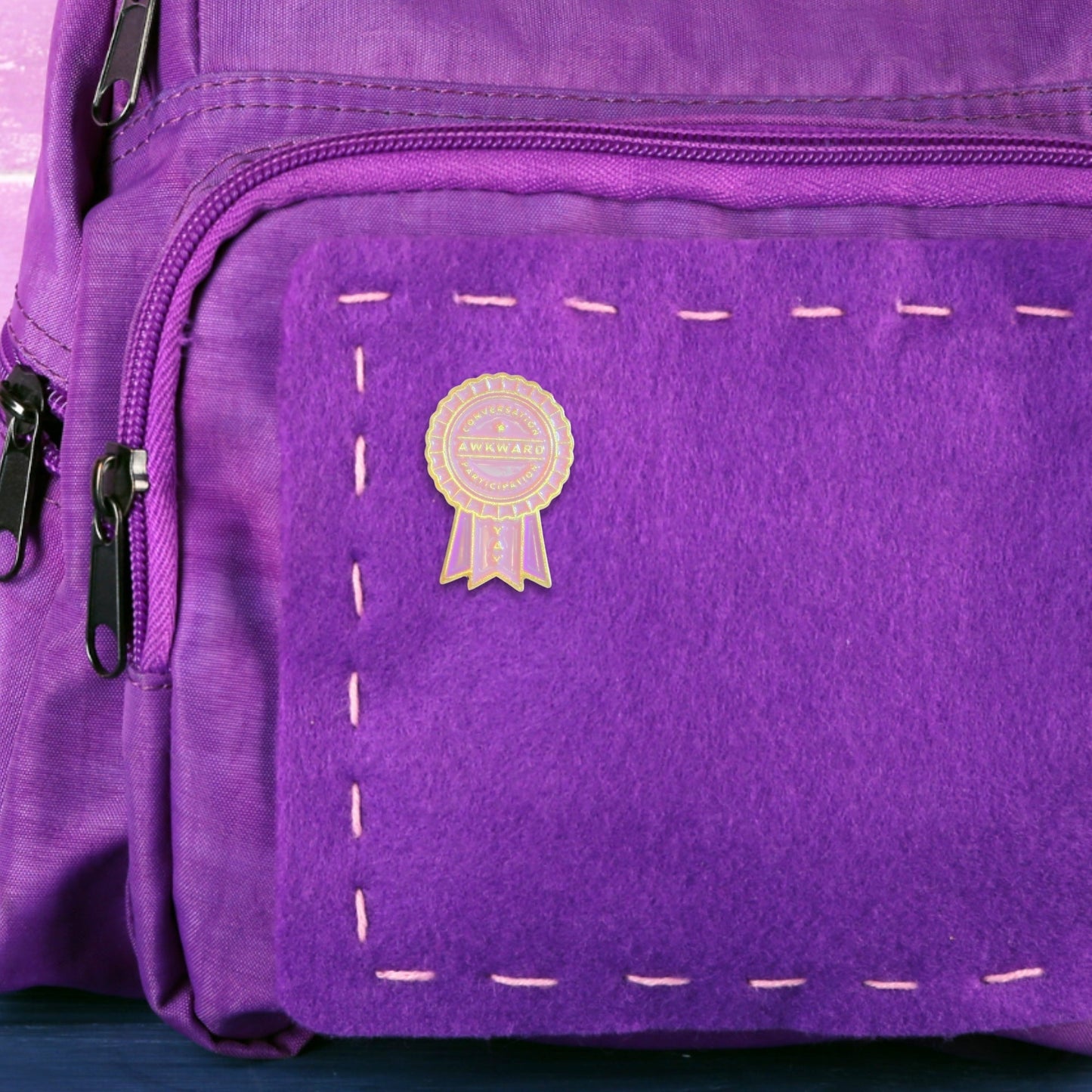 Awkward Conversation Participation (Award Ribbon) | Collectible Pin - Velora