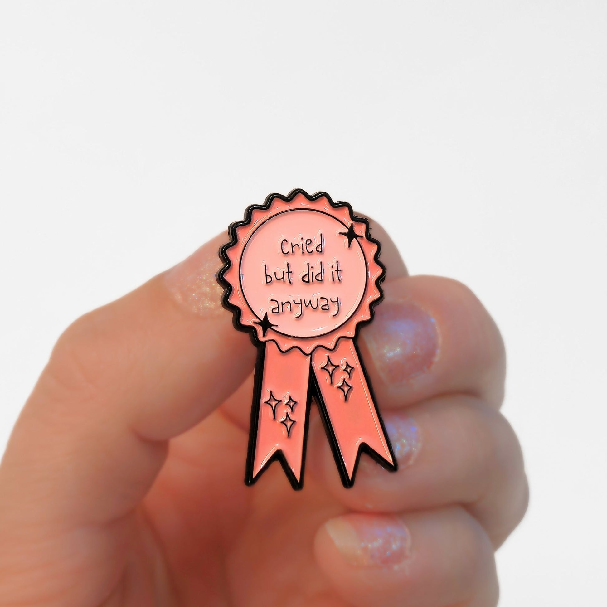 Cried But Did It Anyway (Award Ribbon) | Collectible Pin - Velora