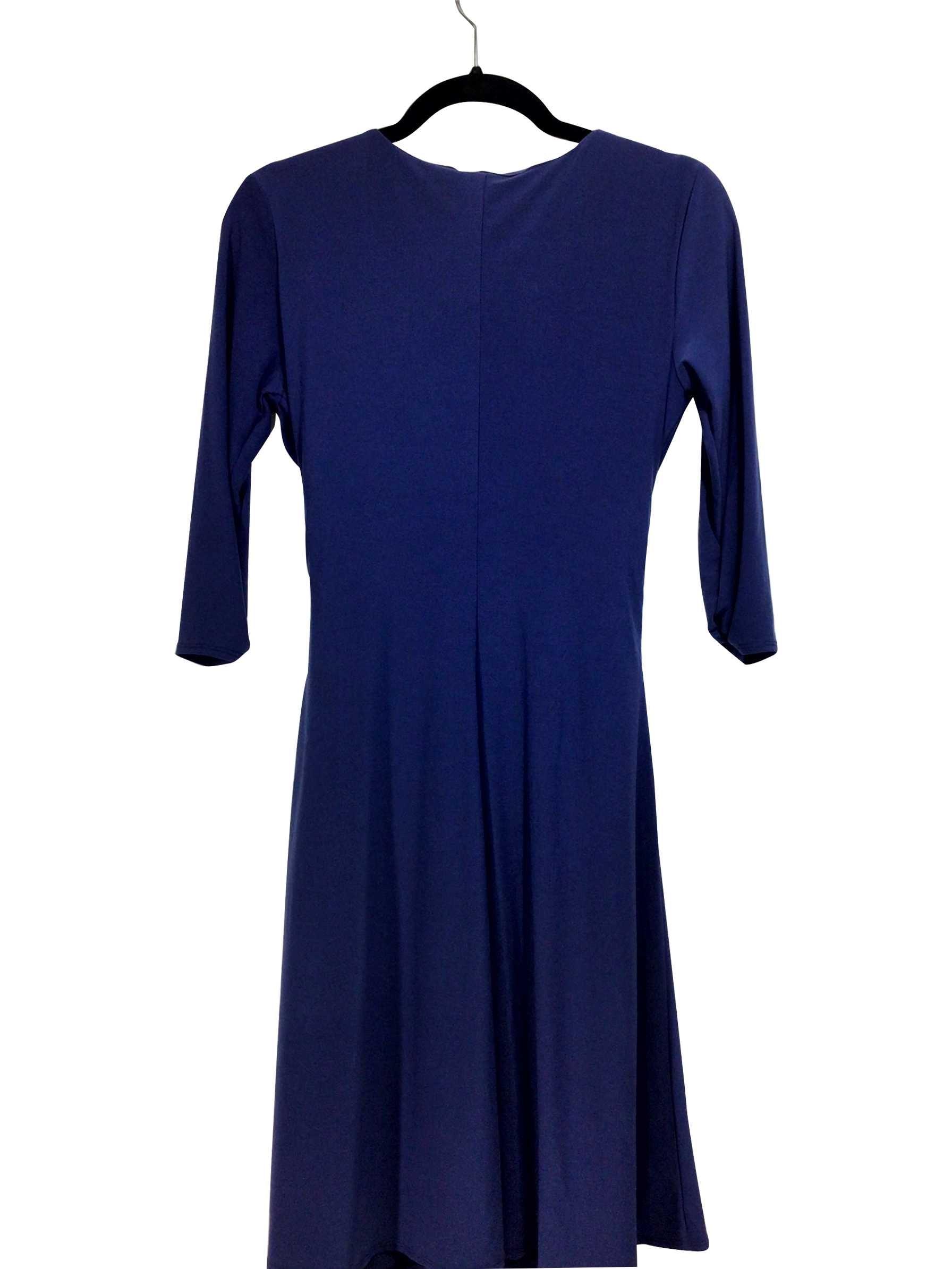 B SLIM Regular fit Wrap Dress in Blue - S - Velora