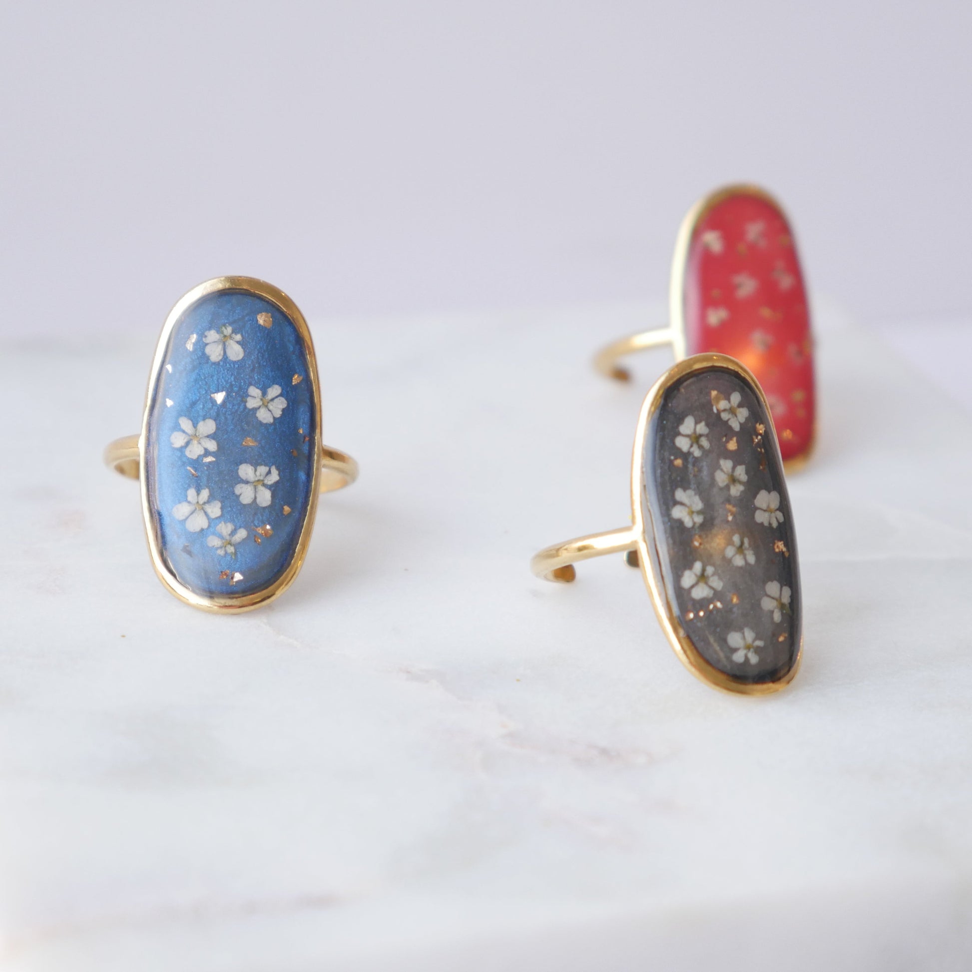 Bague Celeste - oval (ajustable) - Velora