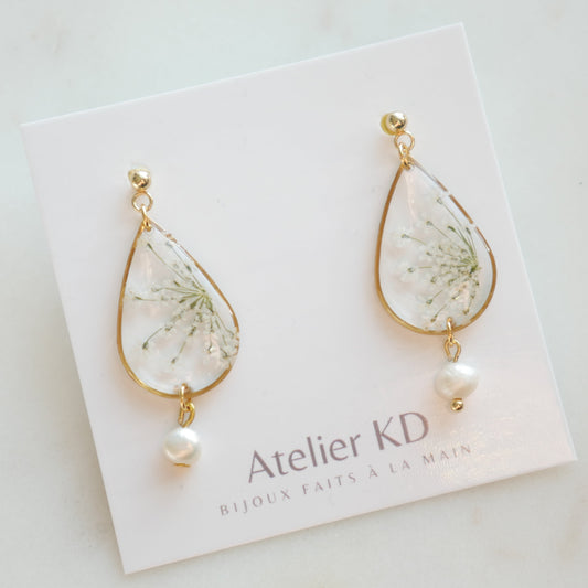 Boucles d'oreilles Perla - goute (moyen) - Velora