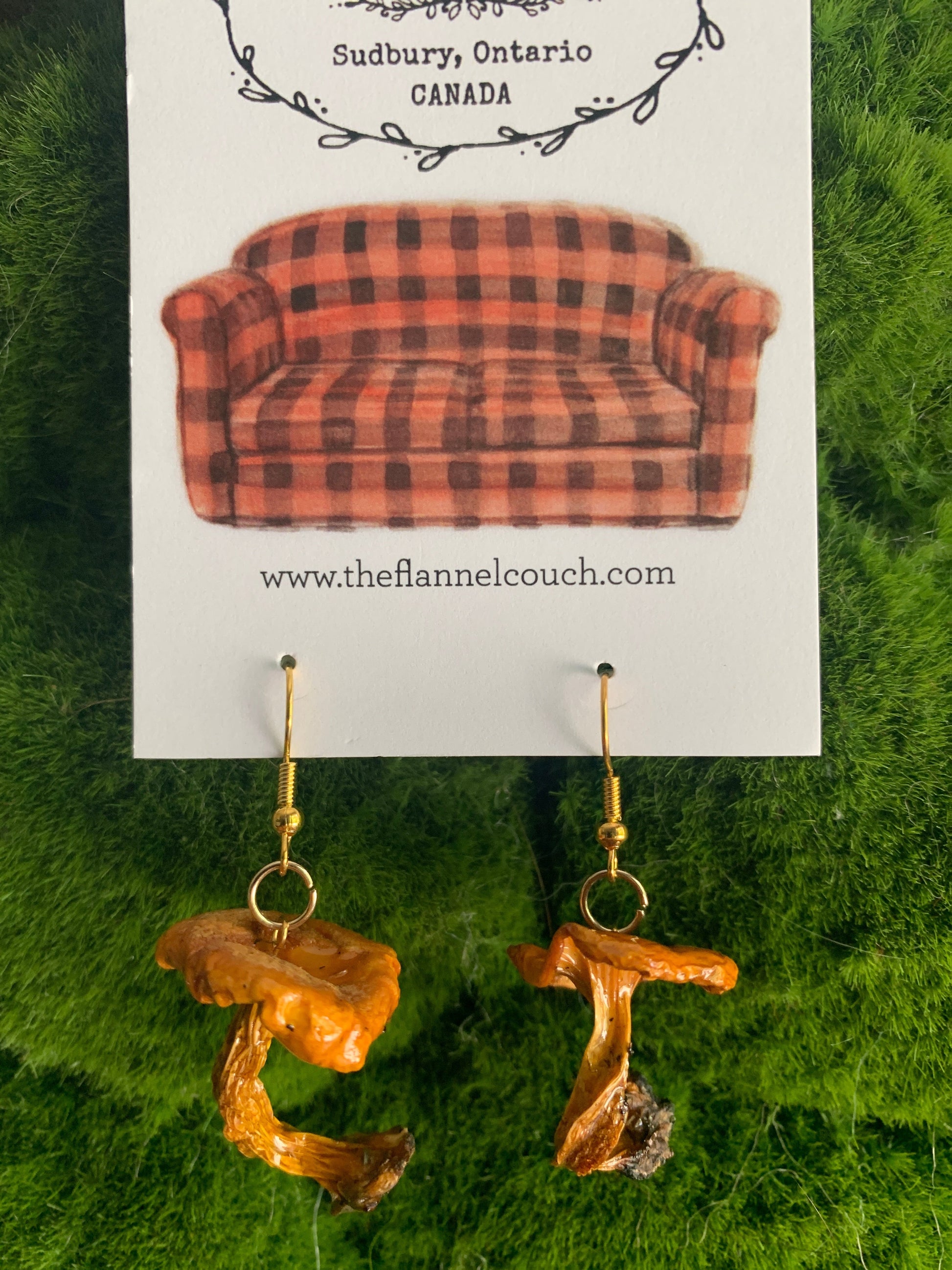 Wild Ontario Mushrooms Earrings www.Shopthatapp.com