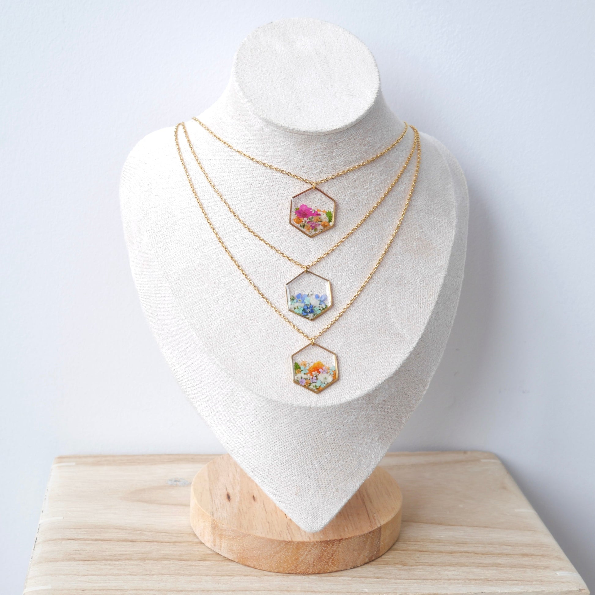 Collier bouquet - hexa (moyen) - Velora