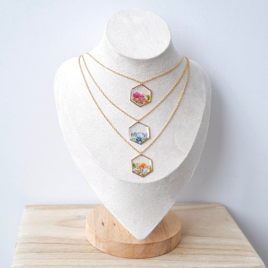 Collier bouquet - hexa (moyen) - Velora