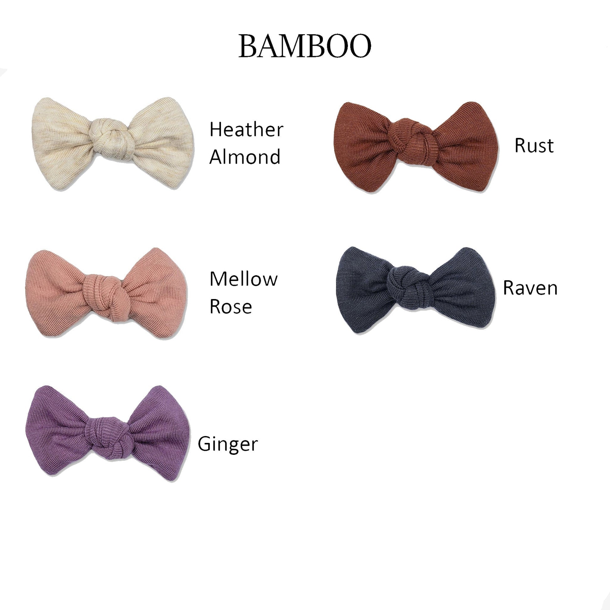 Square Knot Baby Bows | Over 30 Colours Available - Velora